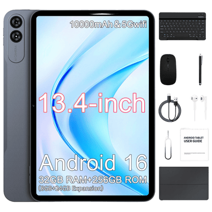 13.4" Android 16 Tablet PC – 6GB RAM + 256GB Storage – T620 Octa Core – 1920×1200 FHD – Keyboard + Pen Bundle - Best Deal Office, TV, & Apple StoreLas_Vegas