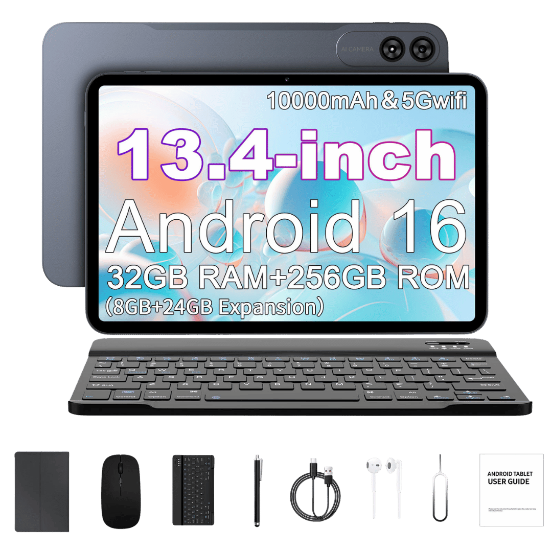 13.4" Android 16 Tablet PC – 6GB RAM + 256GB Storage – T620 Octa Core – 1920×1200 FHD – Keyboard + Pen Bundle - Best Deal Office, TV, & Apple StoreLas_Vegas
