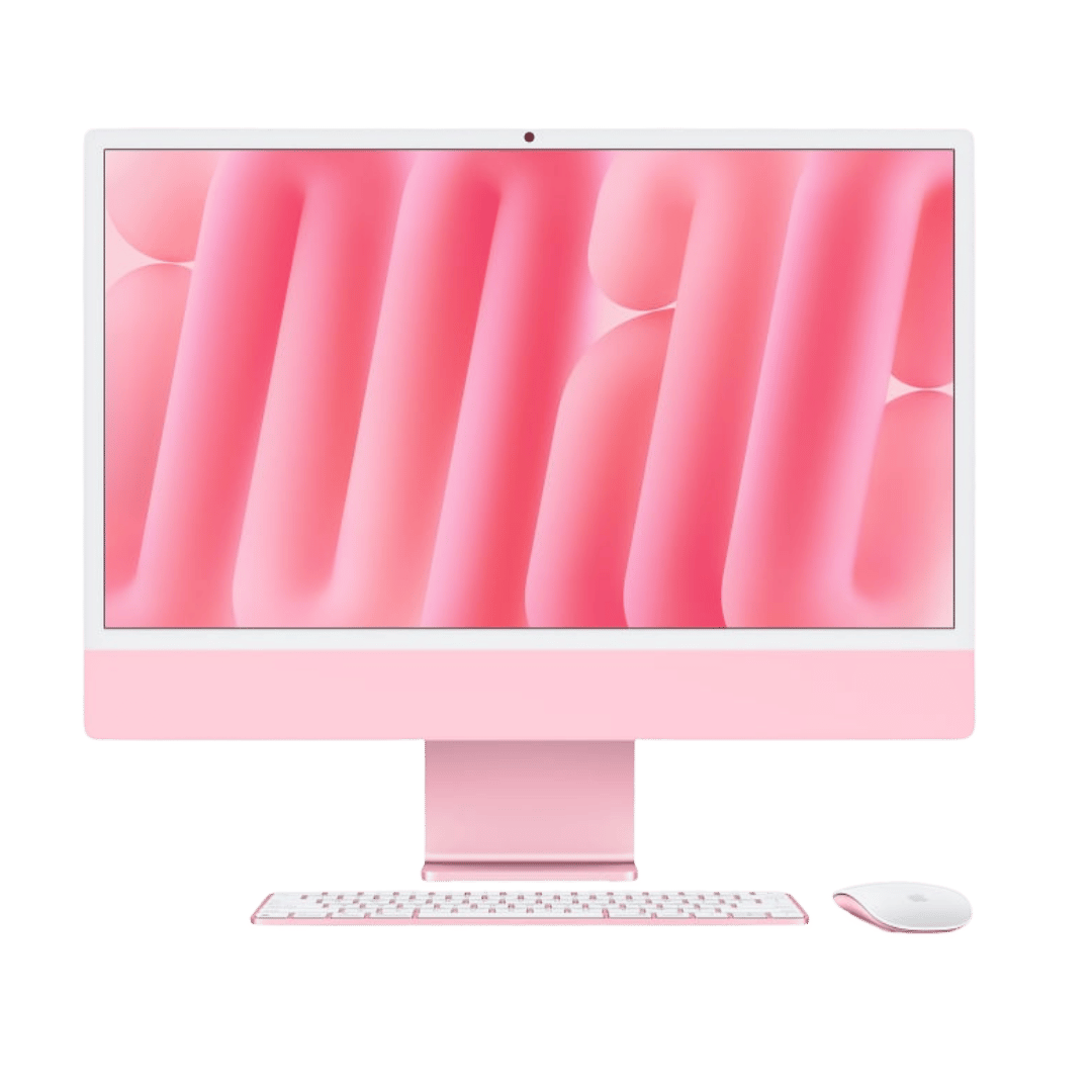 iMac 5K Retina 24 inch -Apple M4 8-core and 8-core GPU - 16GB RAM - 256GB SSD (2024) - Pink