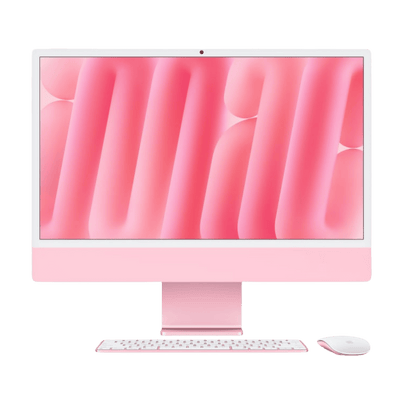 iMac 5K Retina 24 inch -Apple M4 8-core and 8-core GPU - 16GB RAM - 256GB SSD (2024) - Pink