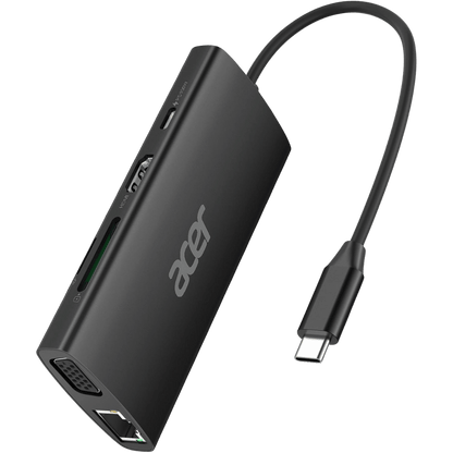 Acer 9 - in - 1 USB - C Hub ODK390 – 4K HDMI, Gigabit Ethernet, SD/Micro SD, 100W PD, 3×USB 3.1 for MacBook, iPad Pro & Chromebook - Best Deal Office, TV, & Apple StoreLas_Vegas