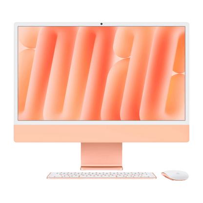 Apple iMac 5K Retina 24 inch -Apple M4 10-core and 10-core GPU - 16GB RAM - 256GB SSD (2024) - Orange - Best Deal Office, TV, & Apple StoreLas_Vegas
