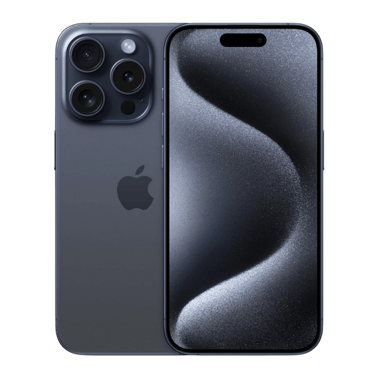 Apple iPhone 15 Pro - 128GB - (Unlocked) - Blue Titanium - Best Deal Office, TV, & Apple StoreLas_Vegas