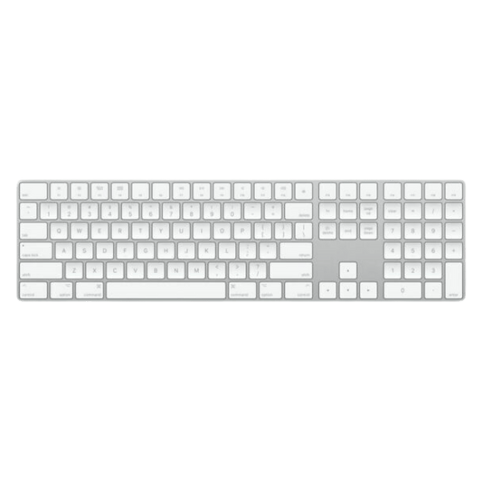 Apple Wireless Bluetooth Magic Keyboard with 10 Key Numeric Keypad - A1843 (MQ052LL/A) - Silver - Best Deal Vegas Furniture & Apple StoreLas_Vegas