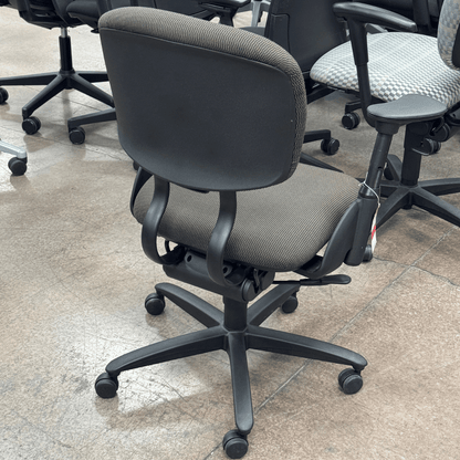 Haworth Improv Ergonomic Office Chair Adjustable Arms (Brown Plaid/ Black Frame) - Best Deal Office, TV, & Apple StoreLas_Vegas