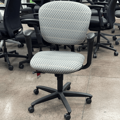 Haworth Improv Ergonomic Office Chair (Dark Gray Checkered Plaid/ Black Frame) - Best Deal Office, TV, & Apple StoreLas_Vegas