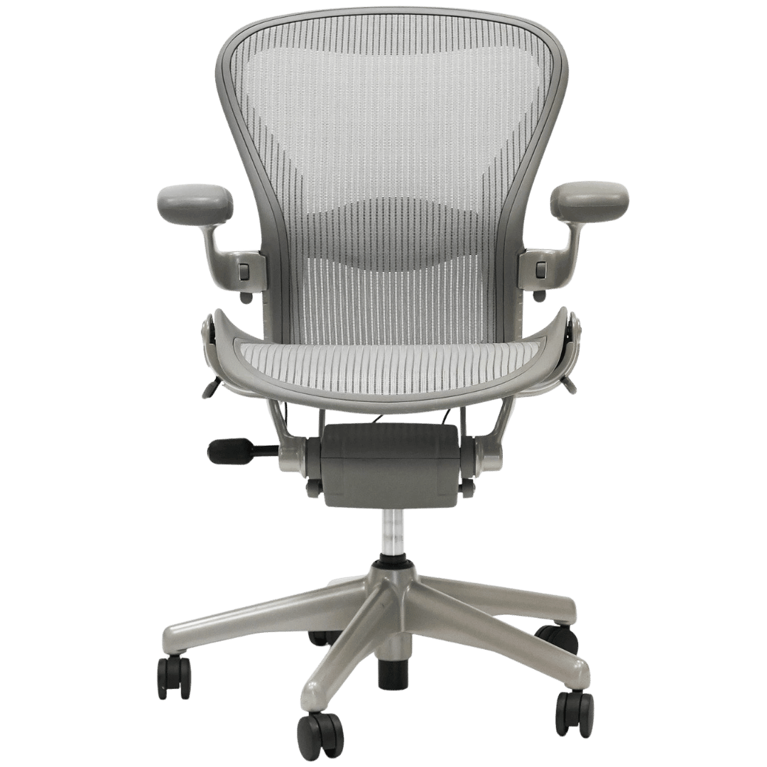 Herman Miller Aeron Office Chair Fully Adjustable (SIlver /Titanium Frame) - Size A - Best Deal Vegas, TV, & Apple StoreLas_Vegas