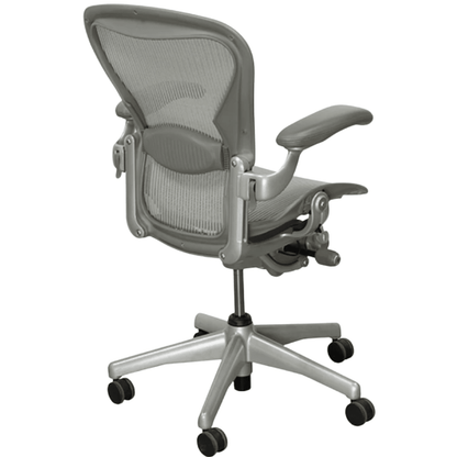 Herman Miller Aeron Office Chair Fully Adjustable (SIlver /Titanium Frame) - Size C - Best Deal Office, TV, & Apple StoreLas_Vegas