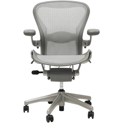 Herman Miller Aeron Office Chair Fully Adjustable (SIlver /Titanium Frame) - Size C - Best Deal Office, TV, & Apple StoreLas_Vegas