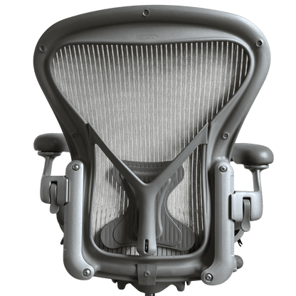Herman Miller Aeron Office Chair Fully Adjustable with Posture - Fit (SIlver/ Titanium Frame) - Size B - Best Deal Office, TV, & Apple StoreLas_Vegas