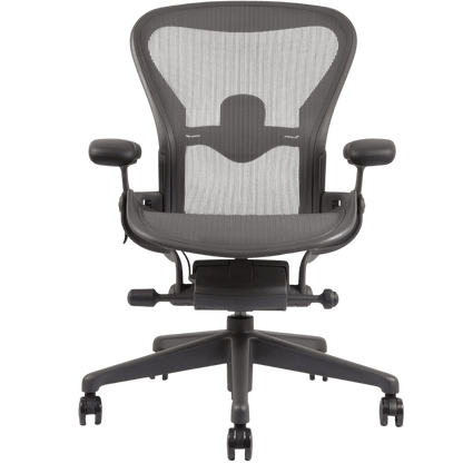Herman Miller Aeron Remastered Semi Adjustable Office Chair (Graphite/Graphite) - Size B - Best Deal Office, TV, & Apple StoreLas_Vegas