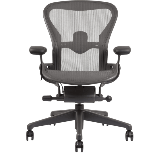 Herman Miller Aeron Remastered Semi Adjustable Office Chair (Graphite/Graphite) - Size B - Best Deal Office, TV, & Apple StoreLas_Vegas