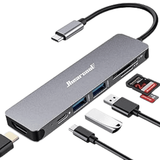Hiearcode 7 - in - 1 Multi - Port USB - C Hub (2 X USB 3.0, PD, HDMI, SD,Micro SD) - Best Deal Vegas Furniture & Apple StoreLas_Vegas