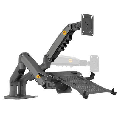 NB Dual Monitor Gas Strut Desktop Mount for 17" to 30" Displays (D5C/F160 - FP) - Best Deal Office, TV, & Apple StoreLas_Vegas