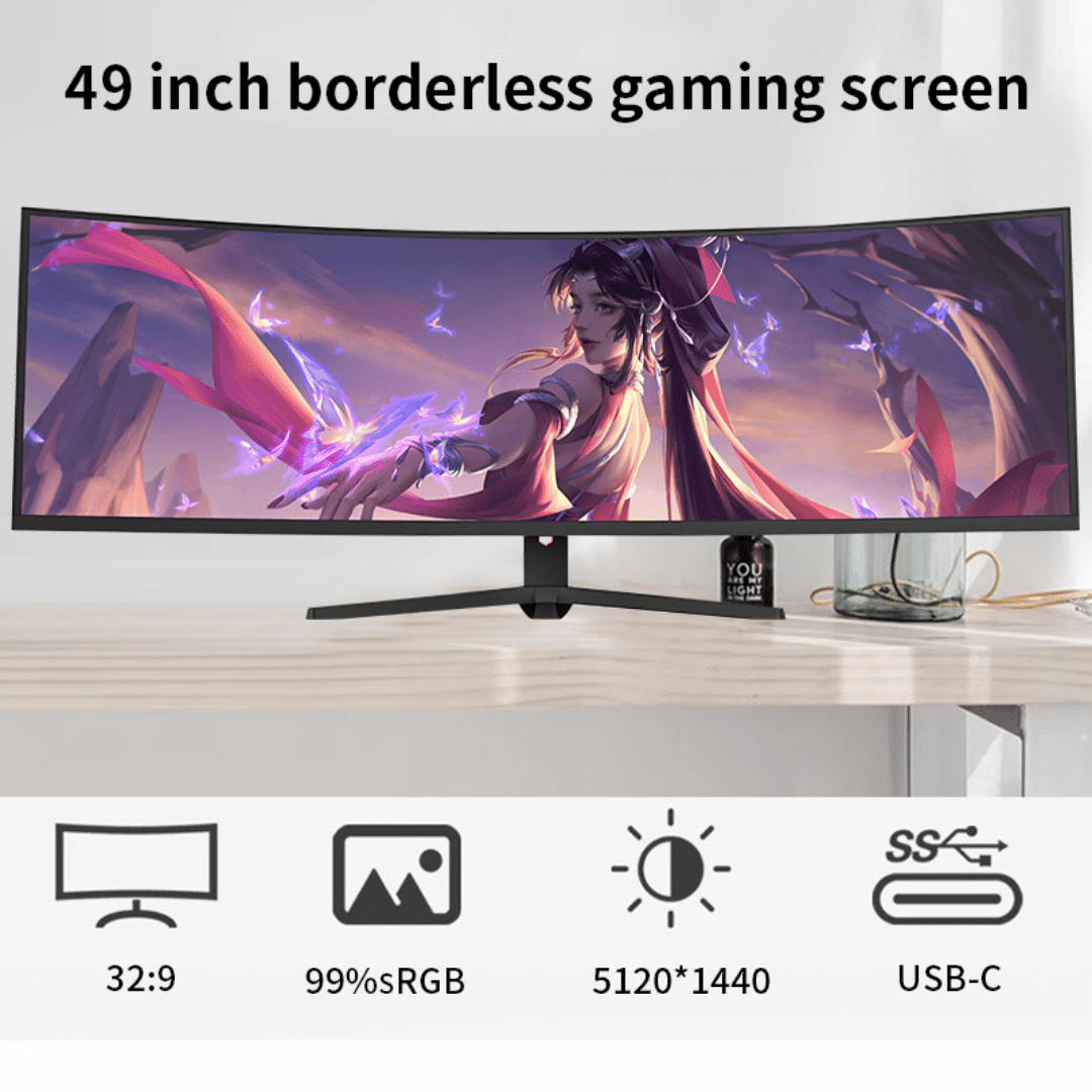 Overwatch Halo Prime 49" 5K Ultra Wide Curved Gaming Monitor 5120x1440 240Hz (HP49 - 5K240CR - A1) - Best Deal Office, TV, & Apple StoreLas_Vegas