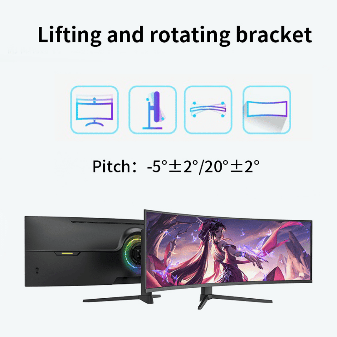 Overwatch Halo Prime 49" 5K Ultra Wide Curved Gaming Monitor 5120x1440 240Hz (HP49 - 5K240CR - A1) - Best Deal Office, TV, & Apple StoreLas_Vegas