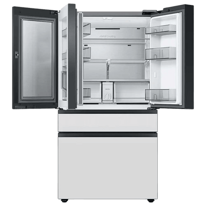 Samsung BESPOKE 29 cu. ft. 4 - Door French Door Smart Refrigerator with Beverage Center - White Glass (RF29BB860012) - Best Deal Office Furniture & Apple StoreLas_Vegas