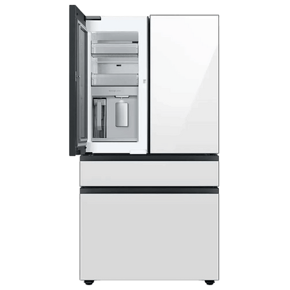 Samsung BESPOKE 29 cu. ft. 4 - Door French Door Smart Refrigerator with Beverage Center - White Glass (RF29BB860012) - Best Deal Office Furniture & Apple StoreLas_Vegas