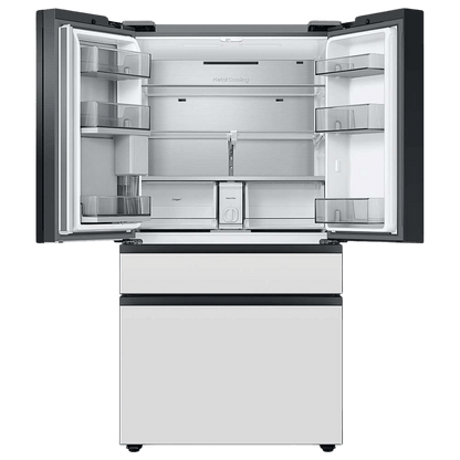 Samsung BESPOKE 29 cu. ft. 4 - Door French Door Smart Refrigerator with Beverage Center - White Glass (RF29BB860012) - Best Deal Office Furniture & Apple StoreLas_Vegas