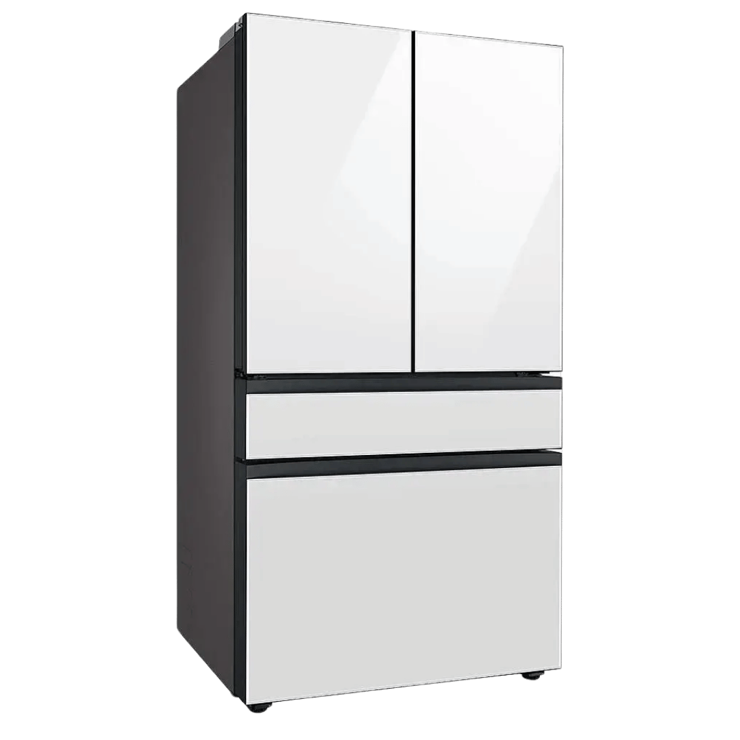 Samsung BESPOKE 29 cu. ft. 4 - Door French Door Smart Refrigerator with Beverage Center - White Glass (RF29BB860012) - Best Deal Office Furniture & Apple StoreLas_Vegas