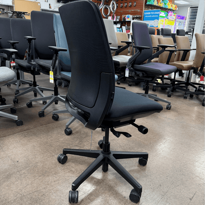 Steelcase Amia Ergonomic Office Chair ARMLESS (Black Cloth/Black Frame) - Best Deal Office, TV, & Apple StoreLas_Vegas