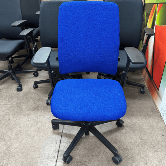 Steelcase Amia Ergonomic Office Chair (Blue Cloth/Black Frame) - Best Deal Office, TV, & Apple StoreLas_Vegas