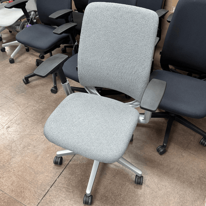 Steelcase Amia Ergonomic Office Chair (Gray Cloth/Platinum Frame) - Best Deal Office, TV, & Apple StoreLas_Vegas