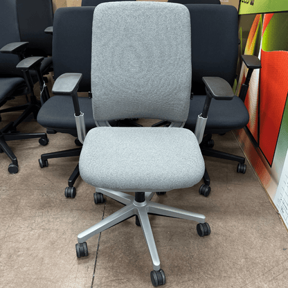 Steelcase Amia Ergonomic Office Chair (Gray Cloth/Platinum Frame) - Best Deal Office, TV, & Apple StoreLas_Vegas