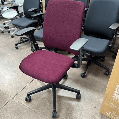 Steelcase Amia Ergonomic Office Chair (Purple Cloth/Black Frame) - Best Deal Office, TV, & Apple StoreLas_Vegas