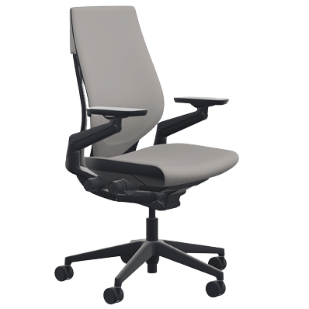 Steelcase Gesture Office Chair Elmosoft Leather - Dove Grey - Best Deal Vegas Las_Vegas