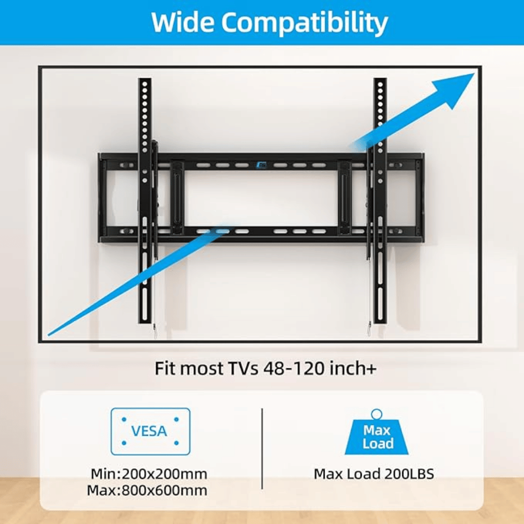 TV Wall Mount - Heavy Duty Tilt for 65 inch to 120 Inch TVs (HV9801) - Best Deal Office Furniture & Apple StoreLas_Vegas
