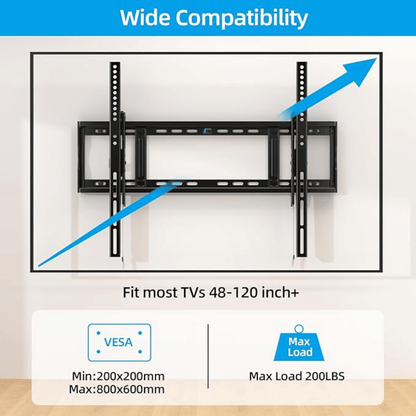 TV Wall Mount - Heavy Duty Tilt for 65 inch to 120 Inch TVs (HV9801) - Best Deal Office Furniture & Apple StoreLas_Vegas