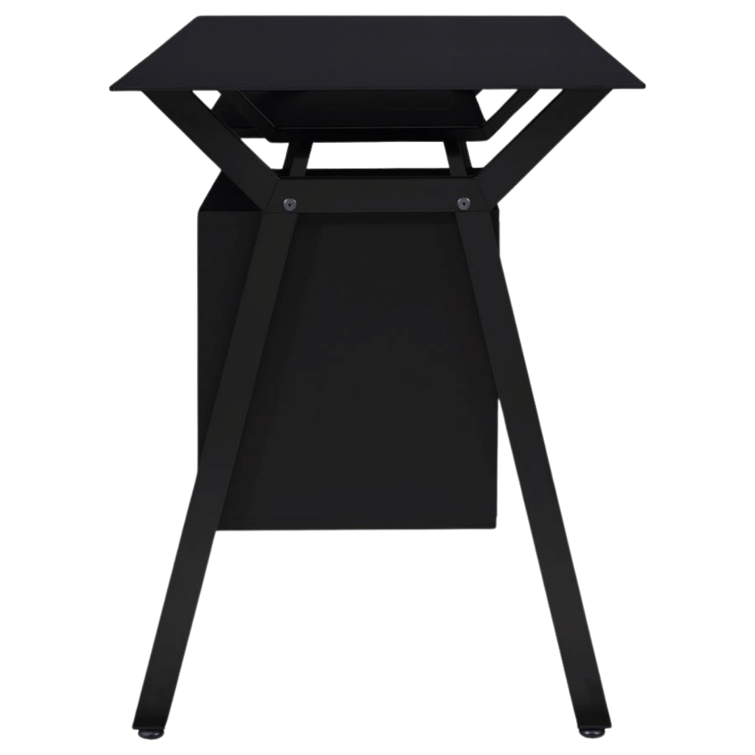 Weaving 55 - inch 2 - drawer Computer Desk Keyboard Tray Black - Best Deal Office Las_Vegas