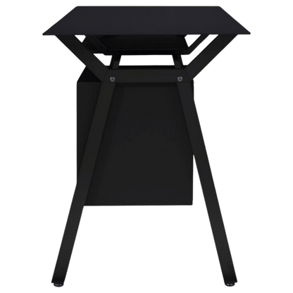 Weaving 55 - inch 2 - drawer Computer Desk Keyboard Tray Black - Best Deal Office Las_Vegas